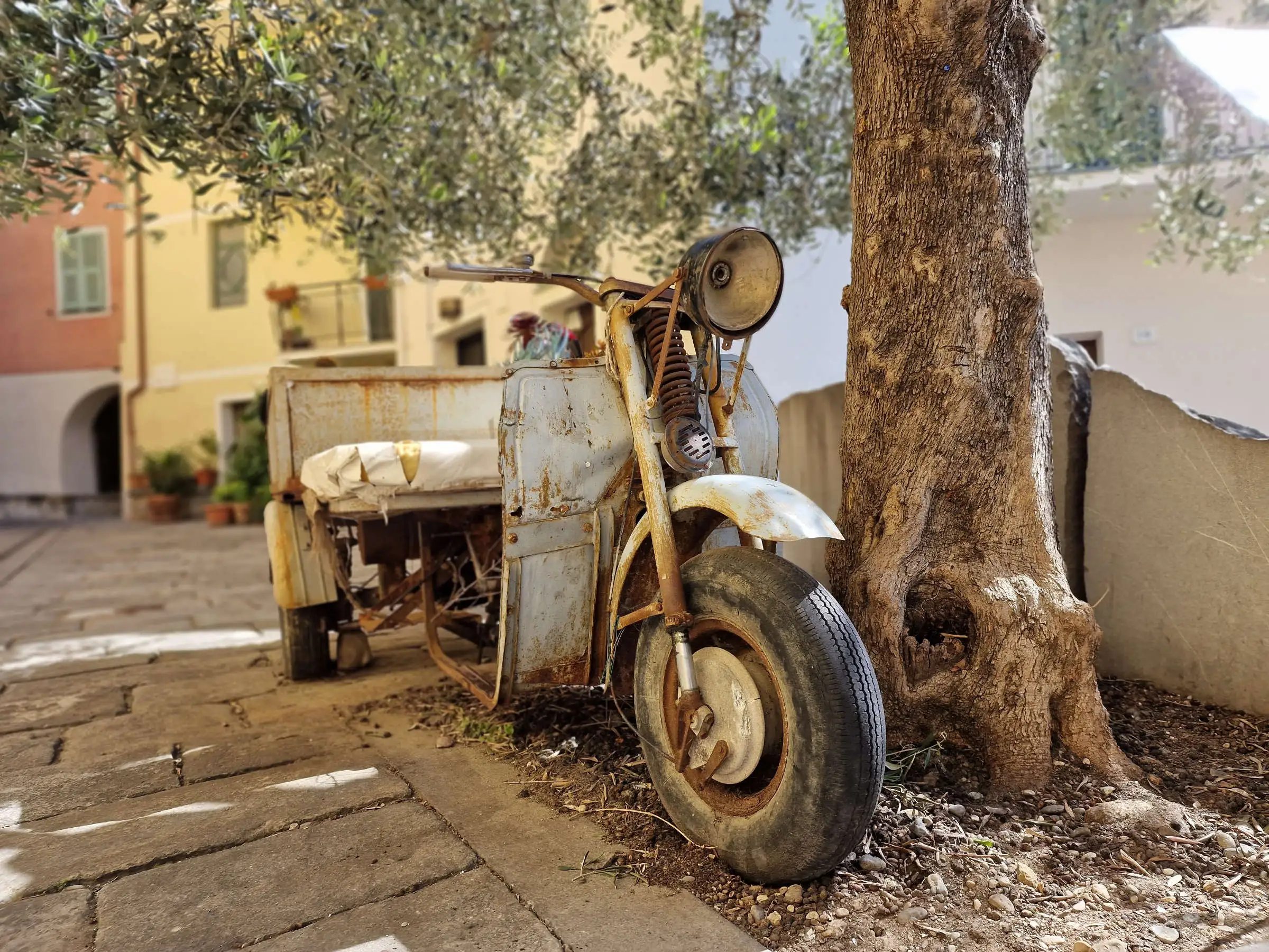 Old motorized tricycle 